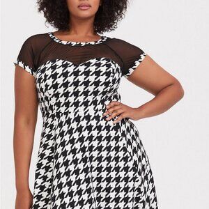 Torrid midi mesh swing dress